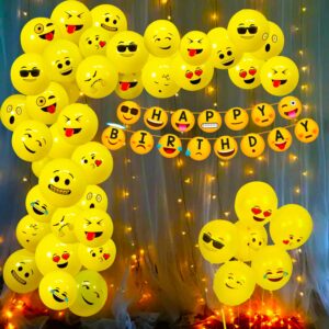 Emoji Theme Birthday Decoration